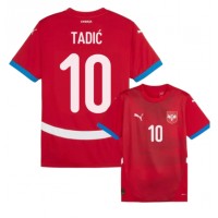 Koszulka piłkarska Serbia Dusan Tadic #10 Strój Domowy ME 2024 tanio Krótki Rękaw